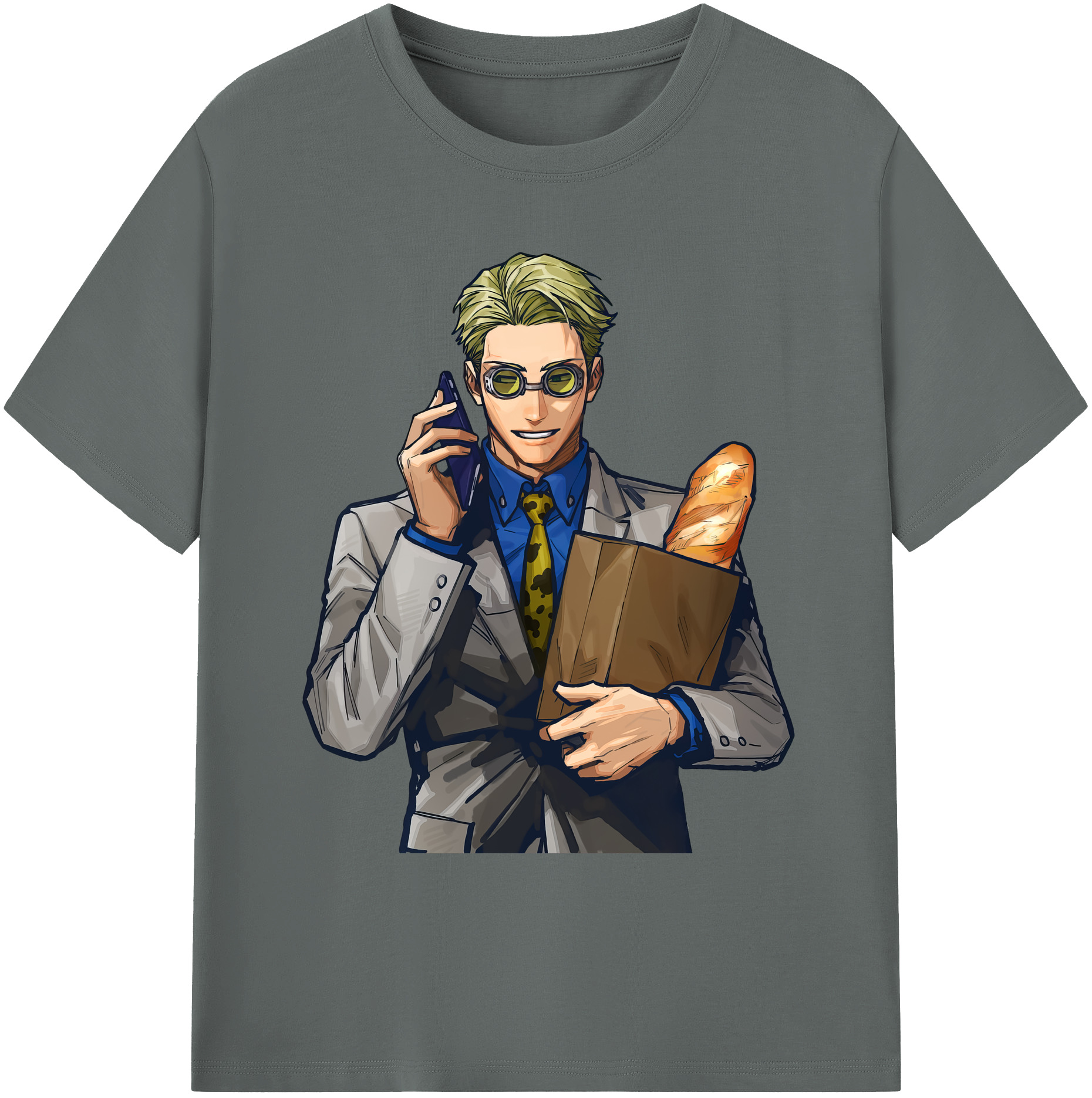 （画像用） 呪術廻戦 Jujutsu Kaisen 綿100％ メンズ半袖Tシャツ｜肌触りやわらか＆通気性